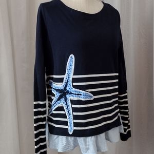 Crown & Ivy Longsleeve Blouse/Tunic Size M